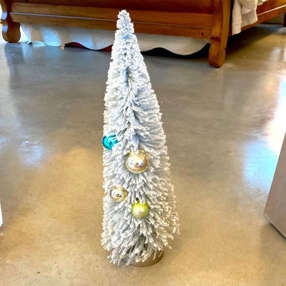 Hobby Lobby Holiday 8 Inch Flocked Bottle Brush Tree Decor Hobby